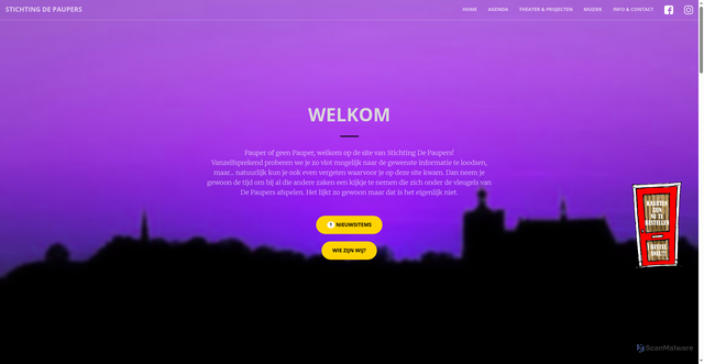 Security scan screenshot of https://www.depaupers.nl