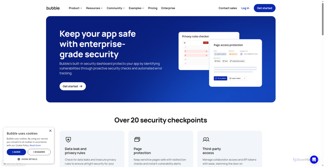 Security scan screenshot of https://flusk.eu