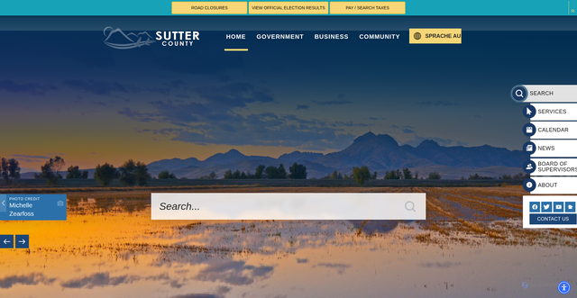 Security scan screenshot of https://www.suttercounty.org/