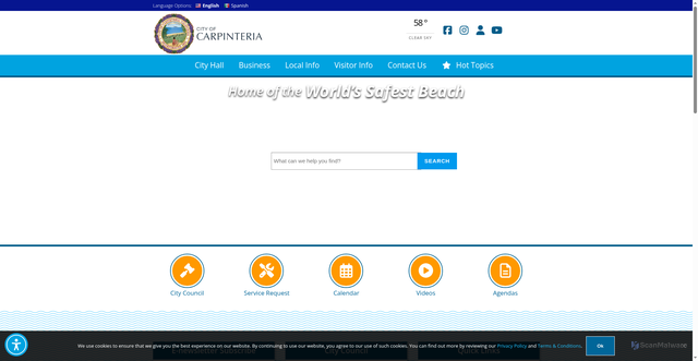 Security scan screenshot of https://carpinteriaca.gov/