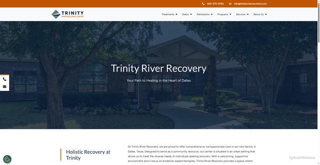 Security scan screenshot of https://trinityriverrecovery.com/about-trinity-addiction-treatment/