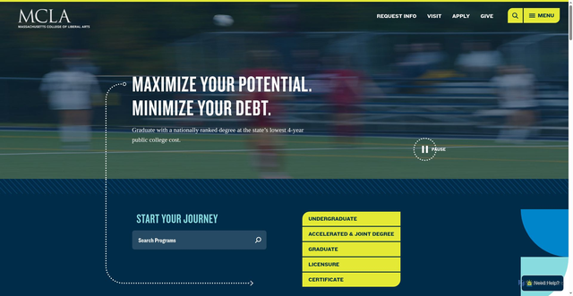 Security scan screenshot of https://www.mcla.edu/