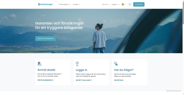 Security scan screenshot of https://autoconcept.se