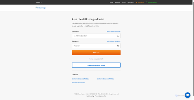 Security scan screenshot of https://seamotionborabora.com/arubapanel/arubapanel/