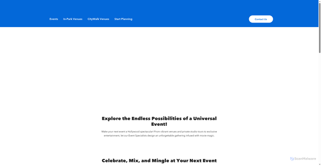 Security scan screenshot of https://www.universalhollywoodevents.com/