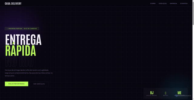 Security scan screenshot of https://caualoris.delivery/index.html