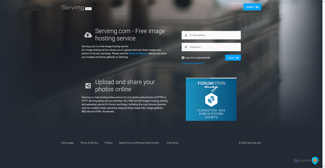 Security scan screenshot of https://i75.servimg.com