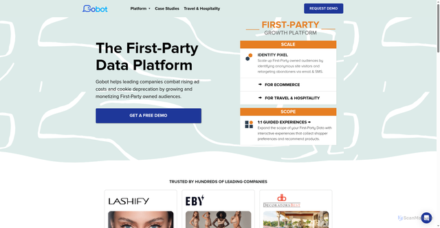 Security scan screenshot of https://new.getgobot.com/