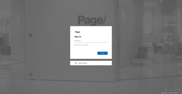 Security scan screenshot of https://pspaec-my.sharepoint.com