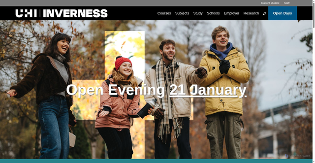 Security scan screenshot of https://www.inverness.uhi.ac.uk//