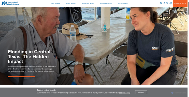 Security scan screenshot of https://internationalmedicalcorps.org/story/flooding-in-central-texas-the-hidden-impact/