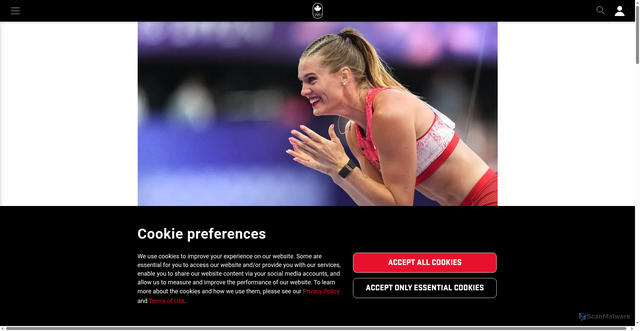Security scan screenshot of https://olympic.ca/team-canada/alysha-newman/