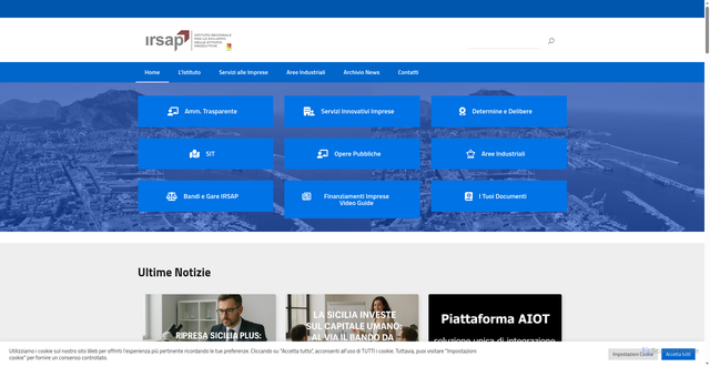 Security scan screenshot of https://www.irsapsicilia.it/