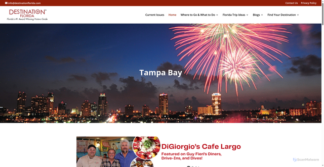 Security scan screenshot of https://destinationflorida.com/