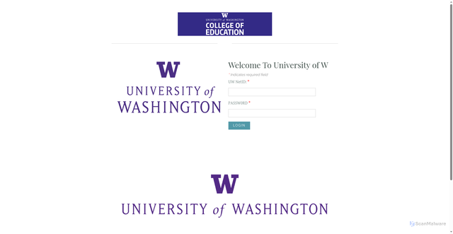 Security scan screenshot of https://universityofwashingtonstaffandfacultyverification.weebly.com/