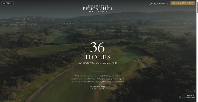 Security scan screenshot of https://pelicanhill.com/golf/