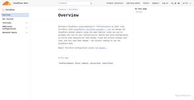 Security scan screenshot of https://well-engineered.pages.dev/terraform/