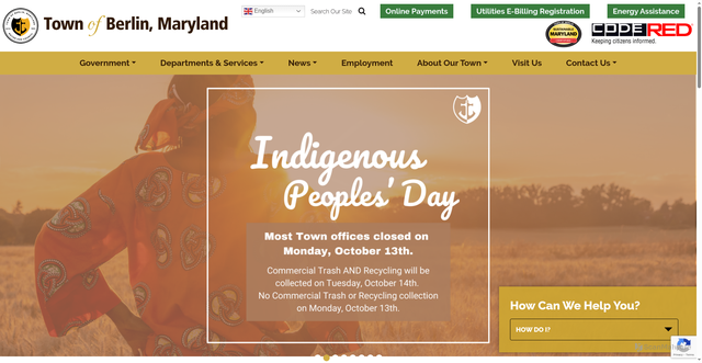 Security scan screenshot of https://berlinmd.gov/
