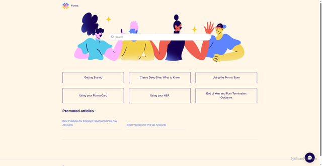 Security scan screenshot of https://joinforma.zendesk.com