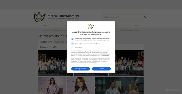 Security scan screenshot of https://mezcalent.com/search-results?search=gema+garoa