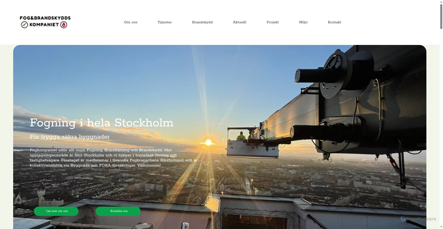 Security scan screenshot of https://fogkompaniet.se