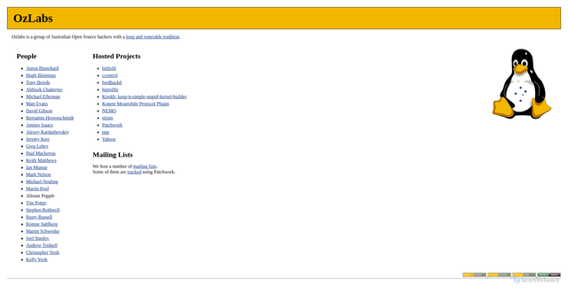 Security scan screenshot of https://ozlabs.org