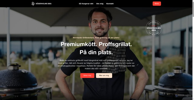 Security scan screenshot of https://soderholmsbbq.se