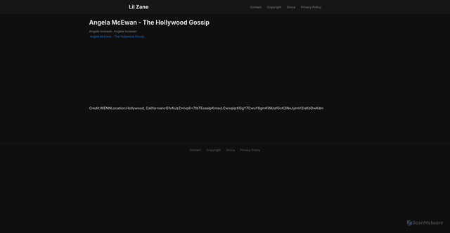 Security scan screenshot of https://mimpidigitalvision-dptqn5rknco5.edgeone.app/angela-mcewan-the-hollywood-gossip.html