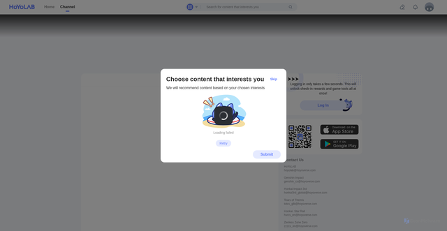 Security scan screenshot of https://www.hoyolab.com