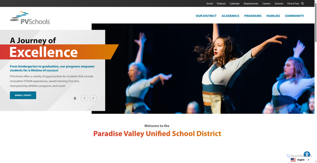 Security scan screenshot of https://www.pvschools.net/