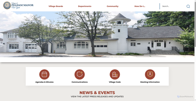 Security scan screenshot of https://pelhammanor.gov/