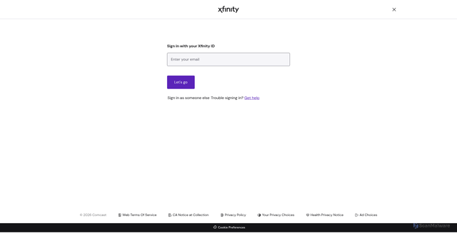 Security scan screenshot of http://xfimnityservice-dpy0o9mwip0d.edgeone.dev/