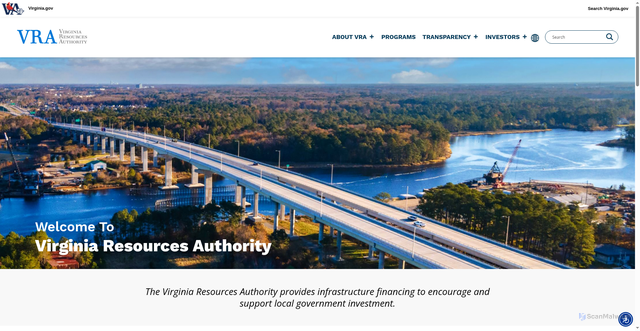 Security scan screenshot of https://www.virginiaresources.gov/