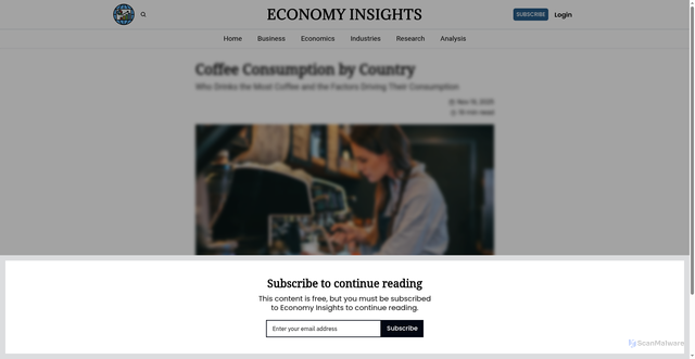 Security scan screenshot of https://www.economyinsights.com/p/coffee-consumption-by-country