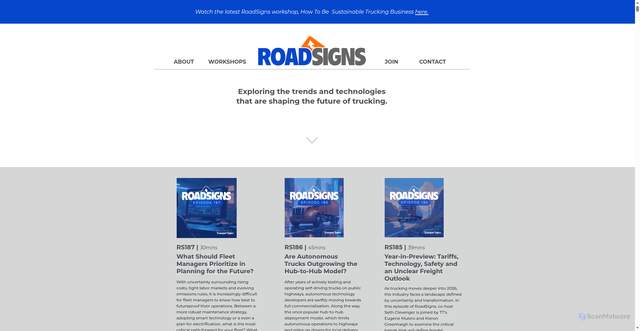 Security scan screenshot of https://roadsigns.ttnews.com