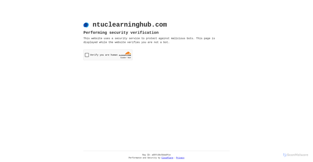 Security scan screenshot of https://ntuclearninghub.com