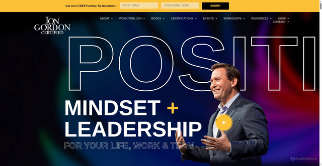 Security scan screenshot of https://jongordon.com