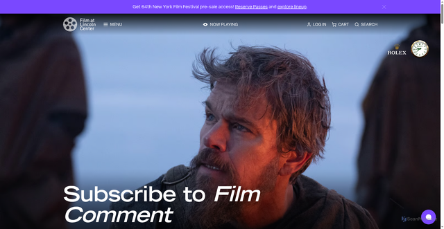 Security scan screenshot of https://filmlinc.org