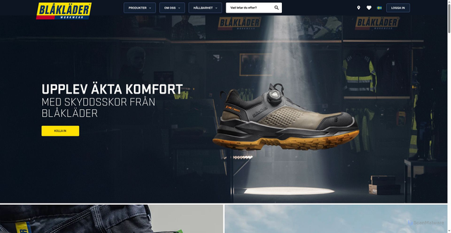 Security scan screenshot of https://blaklader.com