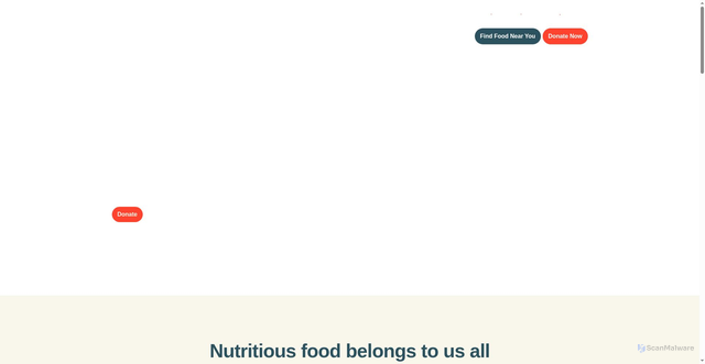 Security scan screenshot of https://secondharvestsw.org