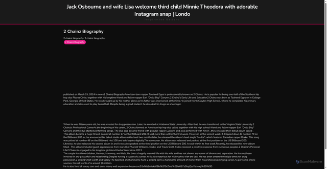 Security scan screenshot of https://pikejudgeblog-dpn8knmrw4nu.edgeone.app/2-chainz-biography.html