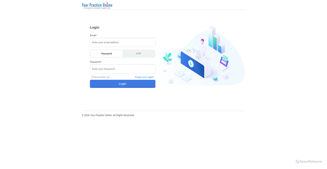 Security scan screenshot of https://yourpractice.online