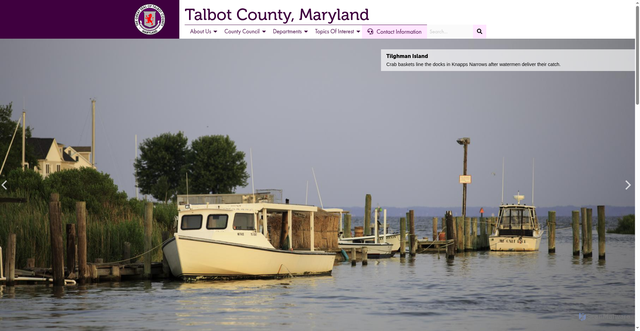 Security scan screenshot of https://talbotcountymd.gov/