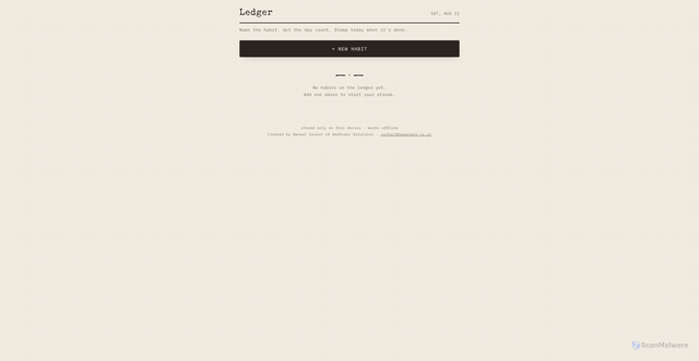 Security scan screenshot of https://habittracker-29p.pages.dev/