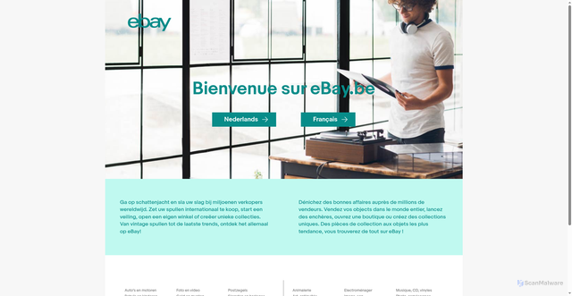 Security scan screenshot of https://ebay.be