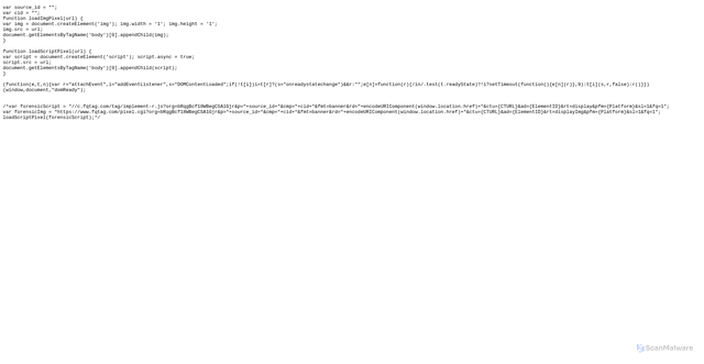 Security scan screenshot of https://pixel.admedia.com