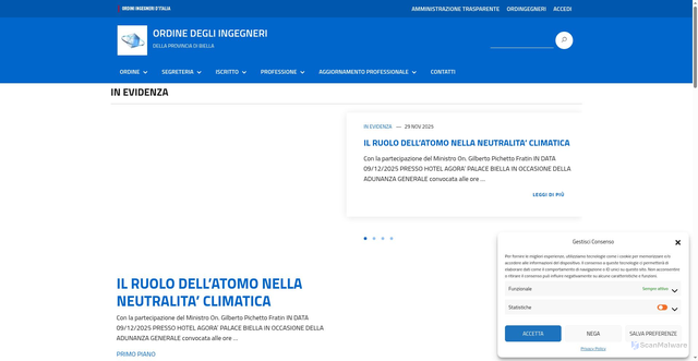 Security scan screenshot of https://biella.ordingegneri.it