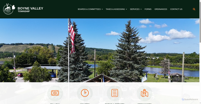 Security scan screenshot of https://boynevalleymi.gov/