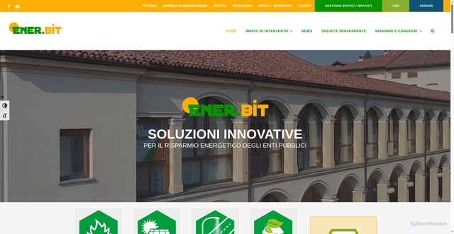 Security scan screenshot of https://www.enerbit.it/