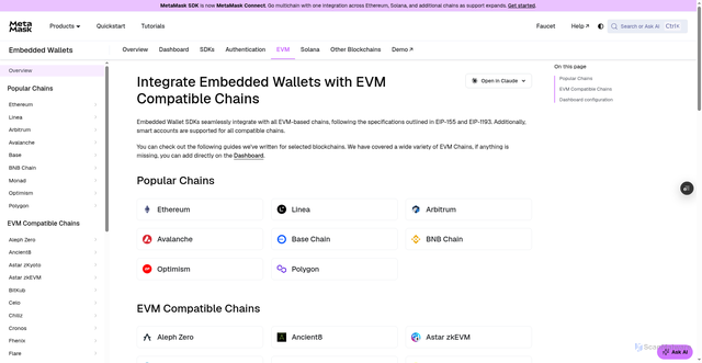 Security scan screenshot of http://metamask-docs-4q672pqsp-consensys-ddffed67.vercel.app/embedded-wallets/connect-blockchain/evm/